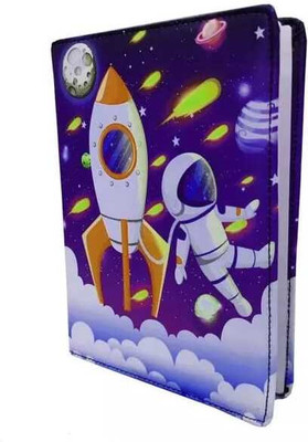 apcatio Astronaut diary for student piece A5 Diary ruled 80 Pages (Multicolor) A5 Diary Runlig 86 Pages(Multicolor)