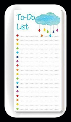 Nourish ToDo List Note Pad_DRY Regular Note Pad Ruled 50 Pages(CLOUDS)