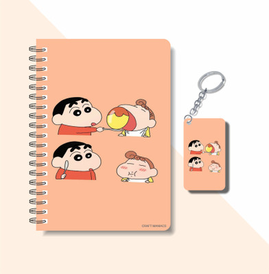 craft maniacs SHINCHAN 2023 NOTEBOOK COLLECTION A5 Diary RULED 160 Pages(White)