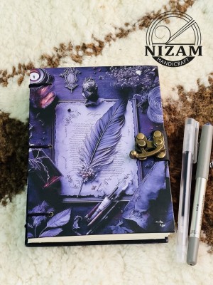 NIZAM HANDICRAFT Dark Fairy Print special binding A5 Diary Un-Ruled A5 Diary 200 200 Pages(Multicolur)