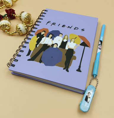 Paper Bear Fancy A4 Diary ruled 80 Pages(Black, Pack of 2)