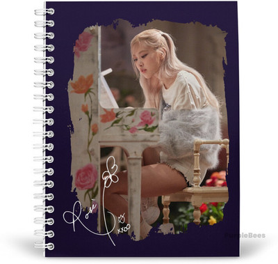 PurpleBees BlackPink Special Diary A5 Diary Unruled 160 Pages(Multicolor)