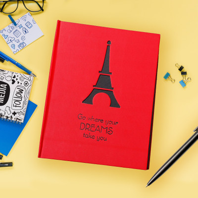 ARCHIES Notebook A4 Notebook Ruled 160 Pages(Red)