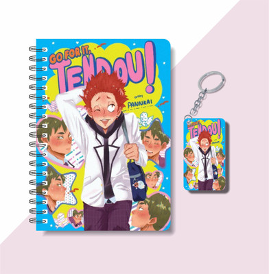 craft maniacs 2023 ANIME DIARY + KEYCHAIN A5 Notebook RULED 160 Pages(Multicolor)