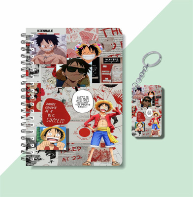 craft maniacs 2023 MONEY D LUFFY COLLECTION A5 Notebook RULED 160 Pages(DIARY + KEYCHAIN)