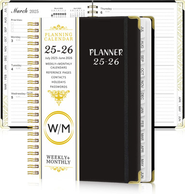 ELEPHANTBOAT OFIFO A4 Planner Ruled 65 Pages(Black)