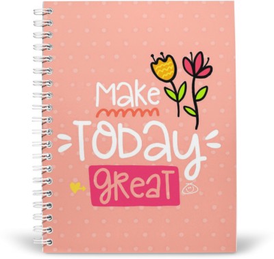 PurpleBees MAKE TODAY GREAT Quotes Diary A5 | Motivational Diary A5 Diary Unruled 160 Pages(Multicolor)