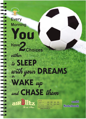 amblitz Regular Diary A4 Diary Rule 400 Pages(Multicolor, Pack of 5)
