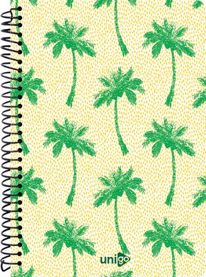 UNIGO Notebook A4 Notebook Unruled / Plain 300 Pages(Cream)