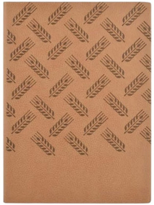 Pia Creations Wheat Pattern A5 Journal Single Line Rulled 192 Pages(Brown)