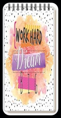 Nourish ToDo List Note Pad_DRY Regular Note Pad Ruled 50 Pages(WORKHARDDREAMBIG)