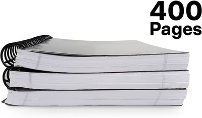 sakshi 400 pages A4 Notebook Ruled 400 Pages(Multicolor, Pack of 4)