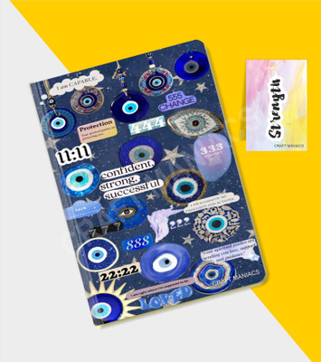 craft maniacs GLUEBIND DIARY A5 Diary RULED 100 Pages(Multicolor)