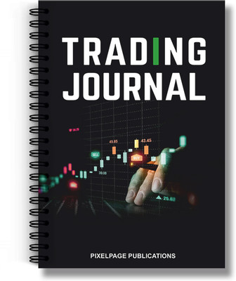 PIXELPAGE PUBLICATIONS Stockmarket Trading Journal Dairy spiral Notebook-Track, Analyze, Improve! A5 Journal Rule 144 Pages(Multicolor)