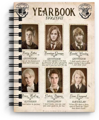 craft maniacs HARRY POTTER A5 Notebook RULED 160 Pages(Multicolor)