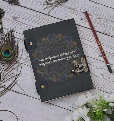 ARSHAD HANDICRAFT Classic Printed Journal A5 Diary Plain 200 Pages(Multicolor)