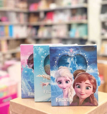 Furnish Marts Frozen Secret Lock Diary Cartoon Print for Gifts options (Size 16.5 * 13 * 3 cm) A6 Notebook Yes 60 Pages(Big Frozen)
