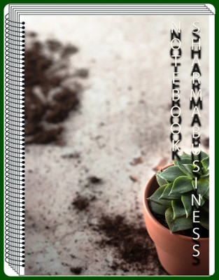 SHARMA BUSINESS exam preparation and school work A4 Notebook plain 400 Pages(White)