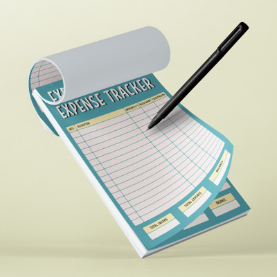 Mimikry Expense Tracker Notepad Undated 120 GSM Tear-Off Planning Sheets, A5 Note Pad Plain 50 Pages(Colorful)