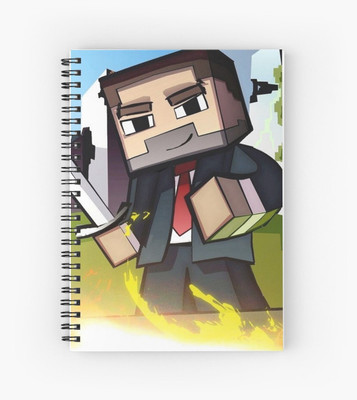 craft maniacs MINECRAFT NOTEBOOK COLLECTION A5 Diary RULED 160 Pages(Black)
