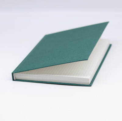 INNAXA Graph Hardbound Diary | Grid Notebook Thick Journal | 120 GSM | A5 Notebook Graph 160 Pages(Bottle Green)