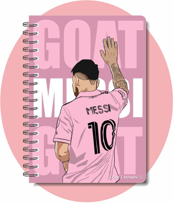 craft maniacs FOOTBALLER DIARY A5 Notebook RULED 120 Pages(Multicolor)