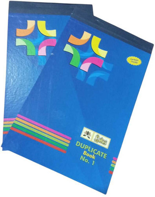 ramesh pustak bhandar 2 A5 Duplicate Books Ideal for general-purpose writing, receipts, and notes 100 Pages(Blue, Pack of 2)