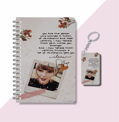 craft maniacs TAYLOR 2023 NOTEBOOK COLLECTION A5 Notebook RULED 160 Pages(White)