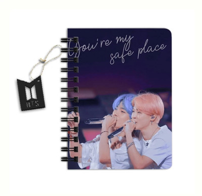 craft maniacs BTS 2023 NEW DIARY COLLECTION A5 Note Book RULED 160 Pages(White)
