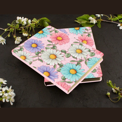 The Red Prints Diary Regular Notebook Single Line 200 Pages A5 Notebook Ruled 200 Pages(Multicolor)
