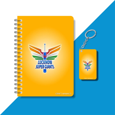 craft maniacs CRICKET 2024 NOTEBOOK COLLECTION A5 Diary RULED 160 Pages(Multicolor)