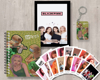 craft maniacs BLACKPINK GIFTING COMBO A5 Notebook RULED 120 Pages(LACK, Pack of 4)