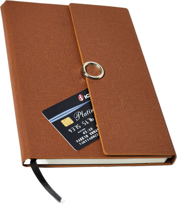 Dacto2pick HANDMADE PU NOTE BOOK A5 Note Book RULED 200 Pages(Brown)
