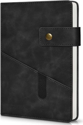 Qolixs Notebook A5 Notebook Notebook 128 Pages(Black)