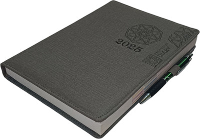 ShreeGanadhish 2025 Executive| Planner Page / Journal |Office & Personal use|Sunday Full page B5 Diary Ruled 365 Pages(Cloudy Grey)