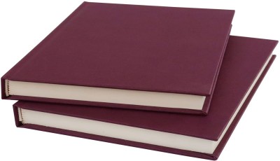 INNAXA Hardbound Diary,Blank Page Notebook, Hardcover Sketchbook Journal A5 Diary Blank 152 Pages(Maroon, Pack of 2)