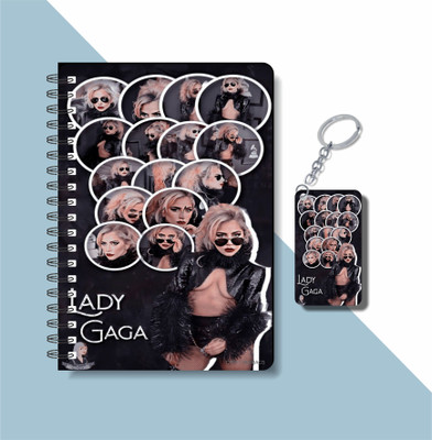 craft maniacs LADY GAGA 2023 NOTEBOOK COLLECTION A5 Notebook RULED 160 Pages(White)
