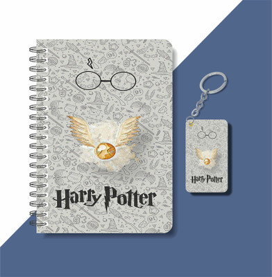craft maniacs A5 NOTEBOOK + KEYCHAIN COLLECTION A5 Note Book RULED 160 Pages(Black, White)