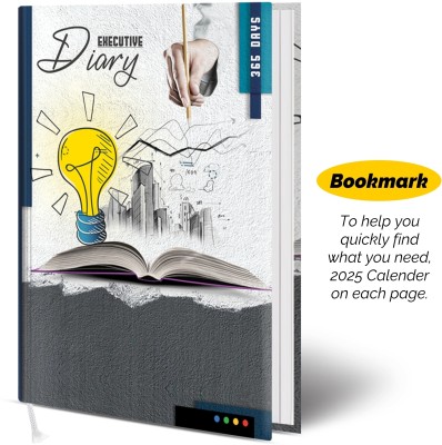 Paper Wheel Regular Planner 2 Date Diary B5 Diary Single Rule with Bookmark 184 Pages(Dark Grey)