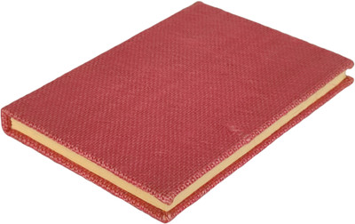 eShilp Handmade Journal Jute Fabric Cover B6 Diary Unruled 90 Pages(Pink)