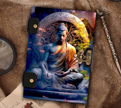 MAKENSTYLECOLLECTION Designer Cardboad journal with antique binding size 5*7 inches 100 pages R-009 A5 Journal UNRULED 100 Pages(multicolor09)