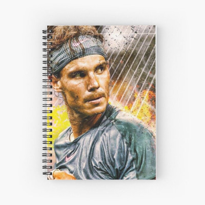 craft maniacs 2024 RAFAEL NADAL NOTEBOOK A5 Notebook RULED 160 Pages(Multicolor)