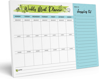 Inkdotpot Meal Planner Regular Planner Unruled 54 Pages(Blue)