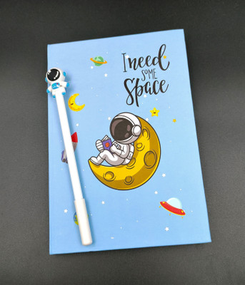 Paper Bear Space A4 Diary ruled 160 Pages(Multicolor, Pack of 2)