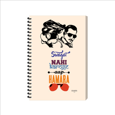 ESCAPER Dialogue Diary A5 Diary Ruled 160 Pages(Swagat Nhi Karoge)
