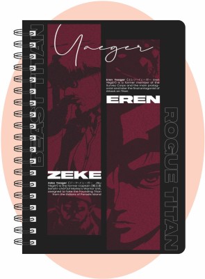 craft maniacs ATTACK ON TITANS COLLECTION A5 Notebook RULED 160 Pages(Multicolor)