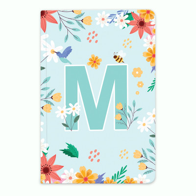 Diarymart Initial Letter Premium Soft Bound Notebook Diary for Girls I Journal Notebook I B6 Diary Ruled 160 Pages(Initial M)