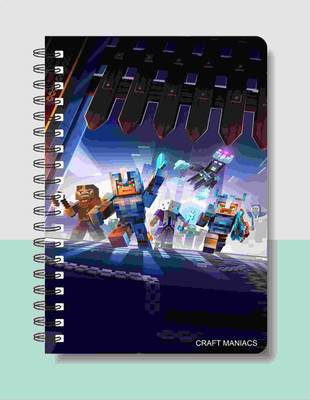 craft maniacs MINECRAFT DIARY A5 Diary RULED 120 Pages(Multicolor)