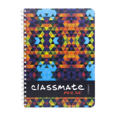 Classmate Pulse A4 Notebook Unruled 300 Pages(Multicolor)