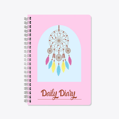 Bhamra Trader Spiral Diary Wiro A5 Diary Ruled 140 Pages(Multicolor)